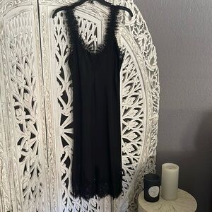 Laced Black 3/4 length sundress